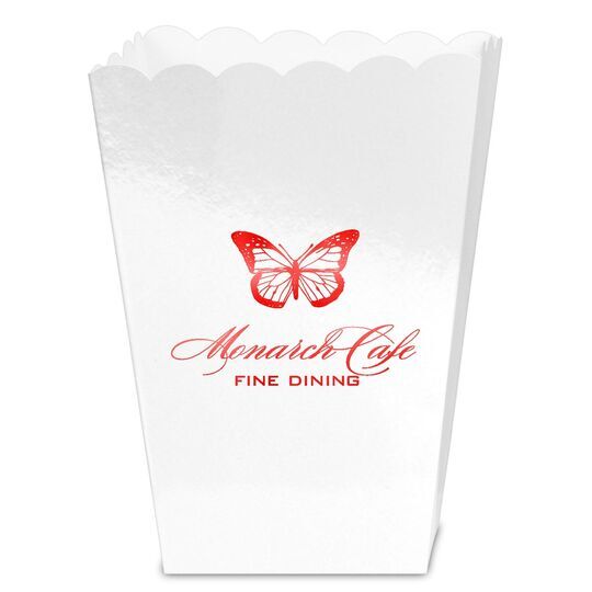 Magnificent Monarch Butterfly Mini Popcorn Boxes